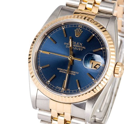 rolex datejust 16233 demi blue|rolex 16233 price list.